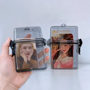 투명 포카 케이스 보관함 아크릴 포토 카드 수납 다용도 보관통 홀더