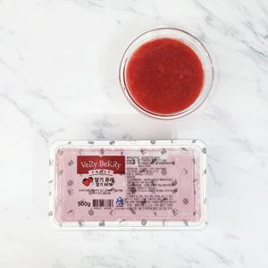 냉동 딸기 퓨레 과일퓨레 500g (아이스박스포함)