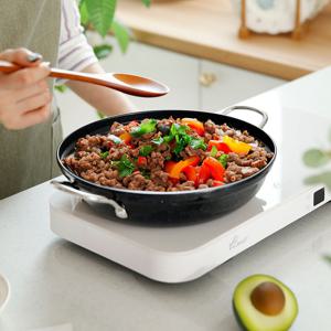 블랙 맥반석 인덕션 전골 냄비 30cm