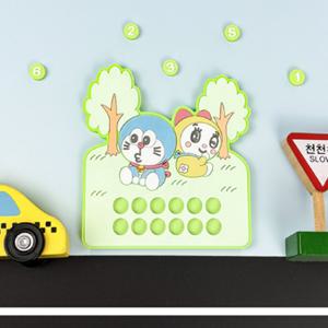 귀여운 도라에몽 캐릭터 논슬립 주차번호판 핸드폰번호알림판