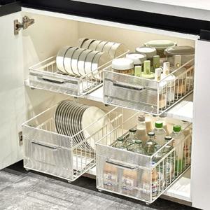 오틀리 아크릴 하부장 슬라이딩 선반 주방선반 소형