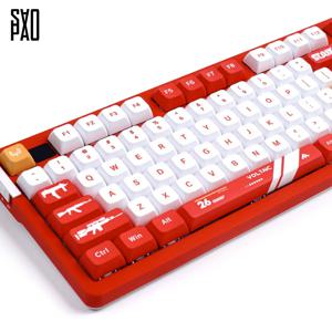 XDA 레드건 키캡 PBT 5면 염료승화 (129키)