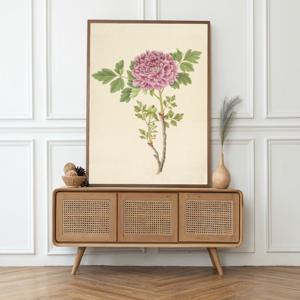 목단꽃 그림 모란꽃 액자 목단 모란 그림 목단화 행운 일러스트 포스터 집들이선물 벽장식