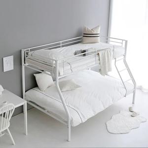 철제 침대프레임 이층침대 싱글 더블 침대 기숙사 침실 아이방