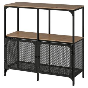 피엘보 선반장 2단 100x95cm 블랙