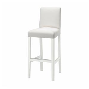 베리문드 등받이바스툴 아일랜드의자 75cm 화이트/ 인세로스 화이트