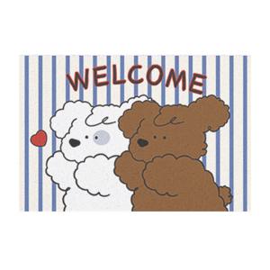 웰컴 푸들 코일 발매트 입구 매트 현관매트