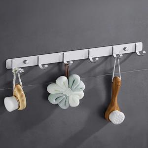 철제 다용도 부착식 후크 걸이 7구