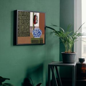 중국식 가옥 2, 동양풍 엔틱 그림 인테리어 정물화 중식당 포스터