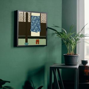 중국식 가옥 1, 동양풍 엔틱 그림 오리엔탈 장식화 음식점 포스터