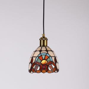 스테인드글라스 미니 무지개 팬던트조명 레일플러그형 LED전구포함