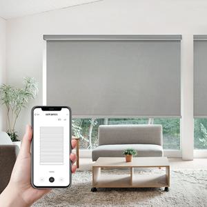 스마트 IoT 트위드 암막 롤스크린 유선 무선 전동 블라인드