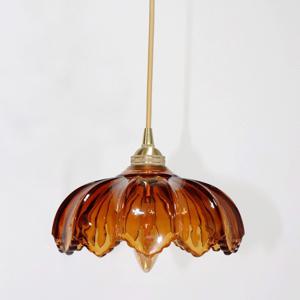 호박 유리 팬던트조명 2Color E14 LED전구포함 포인트조명