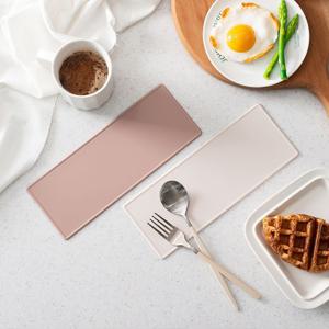 국산 실리콘 롱스퀘어 테이블매트 26cm_4colors