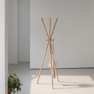 올모 원목 3봉 멀티행거 드레스룸행거 가방걸이 옷걸이행거