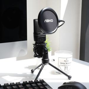 MP3400 ANC RGB LED 무선 콘덴서 스트리밍 마이크