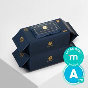 고평량 아기 물티슈 80gsm 세이프 네이비 캡형 70매X20팩