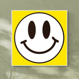 밝은하루 스마일 그림 알루미늄액자 북유럽 감성 해피 행운 미소 드로잉 인테리어 액자