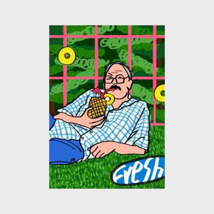 Fresh 로한 - 못생기면 쫌 어때 인테리어 포스터 가든 남자 그리너리 핑크