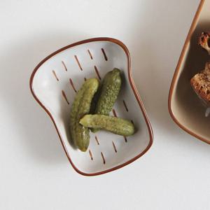 브레드 도자기 식기 토스트 종지 소스볼