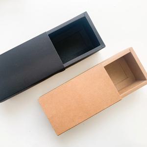 고급형 슬라이드 크라프트 종이 상자 포장 박스 14.5x7x5cm