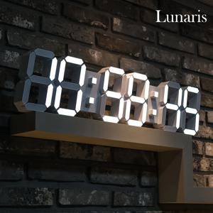 루나리스 대형 3D LED 인테리어 벽시계 HMS 90cm