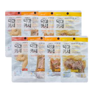 강아지 영양간식 고단백 저칼로리 오리안심 목뼈 염통 근위 4종세트 8개입