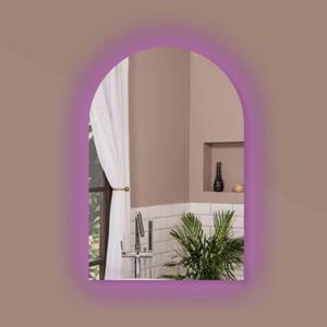 5색 하프 엠비언트 LED 조명거울 미용실 욕실 세면대 화장대 아치 벽 인테리어