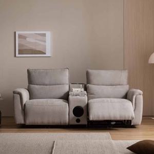 쿠폰가455,000원 / 파트라 2,3인용 아쿠아텍스 페브릭 리클라이너 스피커 소파