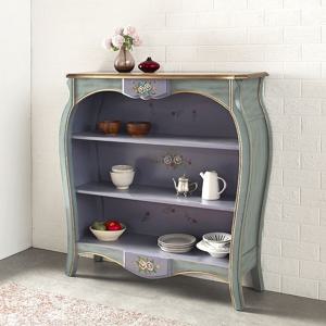 바이올렛 엔틱 서랍장 원목 3단 그릇장