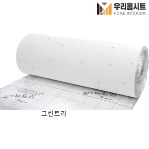 사계절용 곰팡이 결로방지 고급형 알루미늄 접착식 보온 단열벽지 그린트리