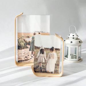 살림살림 L라인 우드 액자 프레임 압화 원목액자