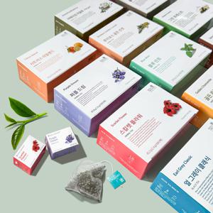 캐모마일 페퍼민트 히비스커스 차 외 14종 블렌딩 18티백 개별실링