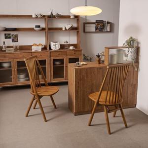 [리퍼] 1+1 GISELLE 원목 카페 식탁 의자 디자인 체어 2colors