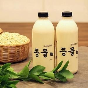 맷돌로 갈아만든 순수하고진한콩물 백태 콩물 900ml*5병
