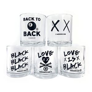 언더락 유리컵 홈카페 소품 블랙 에잇볼 스트릿 미드센추리모던 무채색 유니크 인테리어 선물