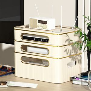 셋톱박스 3단 정리함 공유기 와이파이 보관함