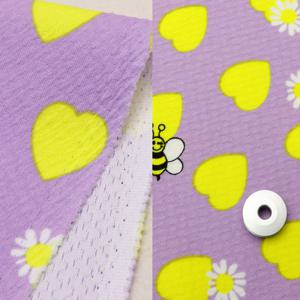 다이마루 스판천 나염원단 하트 꿀