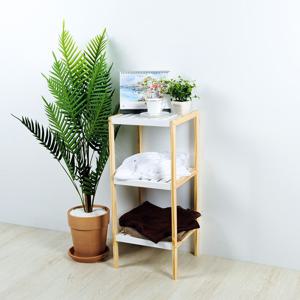 원목 협탁 선반 3단