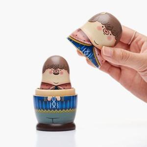3단 마트로시카 러시아인형 - 미스터선샤인 기프트 굿즈 전통 러시아 인형 원목 나무인형