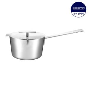 쿠치나레 플러스 인덕션 통3중 스텐 편수 냄비 16cm