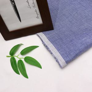 여름천 선염 린넨원단 원피스원단 이집션 블루