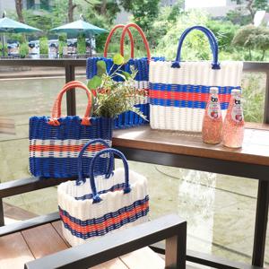 피크닉 빨대 가방 캠핑 수영장 물놀이 목욕바구니 비치백