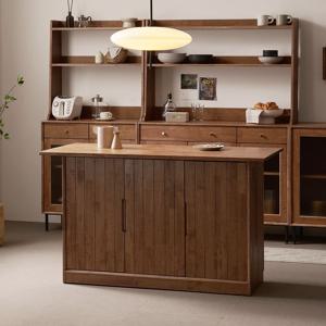 헤이즐 1200~1600 원목 사각 라운드 반타원 아일랜드 식탁 테이블 홈바 수납장 4종