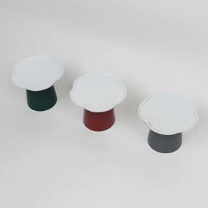 도자기소반 돌 백일상 굽접시 꽃소반(3color)