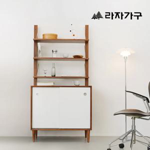 프리츠 원목 다용도 옷 베란다 선반 3단 높은 키큰 책상 오픈 수납장