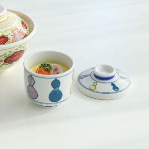 깔끔한 삼색호리병 푸딩 계란찜 일식 이자카야 오마카세 차완무시 뚜껑 볼 세트 도자기 찜