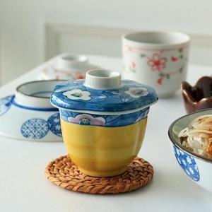 깔끔한 무스비 푸딩 계란찜 일식 이자카야 오마카세 차완무시 뚜껑 볼 세트 도자기 찜