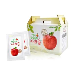 국내산 100% 영주 사과즙 100ml x 50포 사과주스 사과농축액