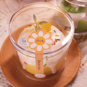 땡큐 스마일 썬플라워 다용도 데코 선물 포장 띠지 스티커 100P
